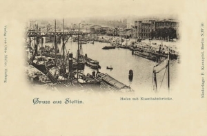 Szczecin Port i Most Dworcowy - Reprodukcja 6306