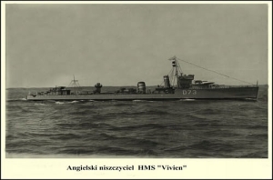 Niszczyciel HMS Vivien -Reprodukcja 6776