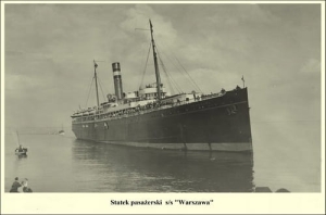 Statek pasażerski WARSZAWA -Reprodukcja 6842