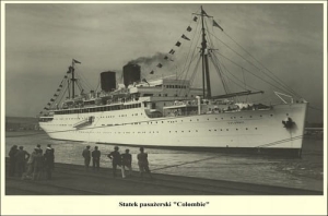 Statek pasażerski COLOMBIE -Reprodukcja 6841