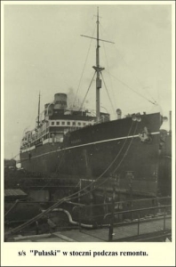 s/s PUŁASKI w stoczni -Reprodukcja 6840