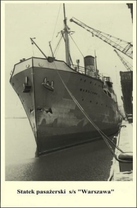 Statek pasażerski WARSZAWA -Reprodukcja 6833