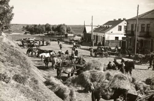 Pińsk Targ na siano - Reprodukcja 3295