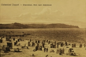 Sopot plaża panorama - Reprodukcja 4235
