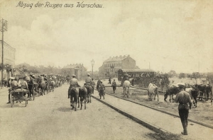 Warszawa wycofanie Rosjan -Reprodukcja 8154