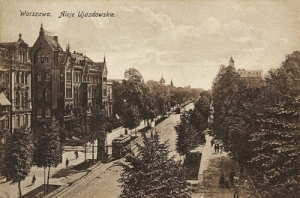 Warszawa Aleje Ujazdowskie -Reprodukcja 8157