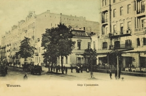 Warszawa Aleje Ujazdowskie -Reprodukcja 8161