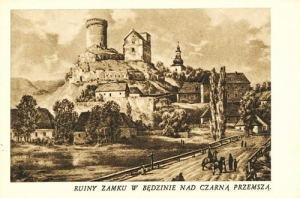 Będzin Ruiny zamku -Reprodukcja 535