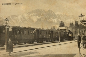 Zakopane Dworzec kolejowy -Reprodukcja 2495
