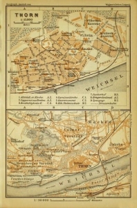 Toruń mapka - Reprodukcja 7547