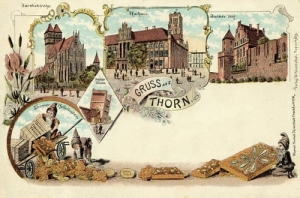 Toruń litografia - Reprodukcja 7637