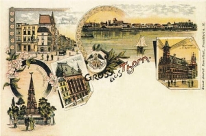 Toruń litografia - Reprodukcja 7642