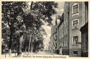 Rawicz Posener Stadtgraben - Reprodukcja 7855