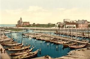 Kołobrzeg Przystań 1890r - Reprodukcja 4377