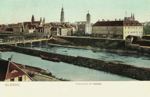 Głogów Panorama zamek - Reprodukcja 8714
