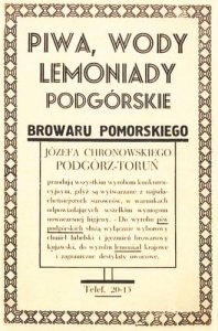 Toruń Podgórz Reklama Browar - Reprodukcja 033