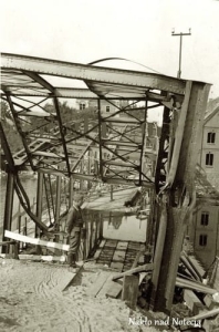 Nakło zniszczony most - Reprodukcja 8854