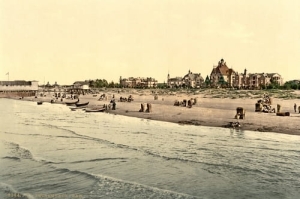 Świnoujście plaża 1890r-Reprodukcja 4393