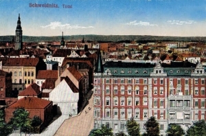 Świdnica Panorama - Reprodukcja 1934