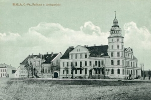 Biała Piska Ratusz i Sąd-Reprodukcja 10366