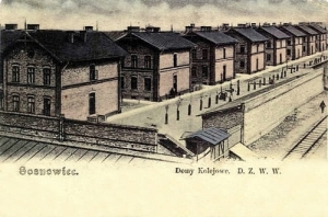 Sosnowiec Domy Kolejowe - Reprodukcja 15428