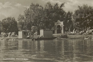Zaleszczyki Cienista plaża -Reprodukcja 10897