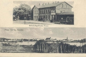 Pniewy Dworzec panorama -Reprodukcja 11322