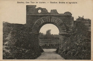 Siedlce Brama w ogrodzie - Reprodukcja 1808