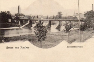 Racibórz most kolejowy - Reprodukcja 11929