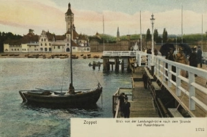 Sopot molo panorama - Reprodukcja 4210