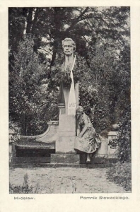 Miłosław pomnik Słowackiego -Reprodukcja 12349