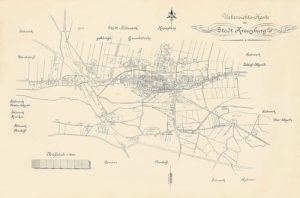 Kluczbork mapka plan - Reprodukcja 12805