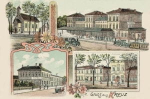 Krzyż Wlkp. Dworzec widoki-Reprodukcja 12955