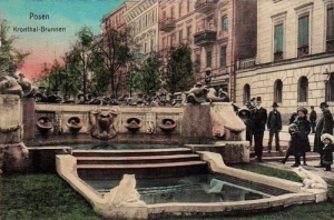 Poznań fontanna - Reprodukcja 5396