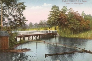 Złocieniec Park zamkowy - Reprodukcja 16119