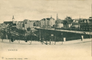 Gdańsk widok na dworzec -Reprodukcja 13382