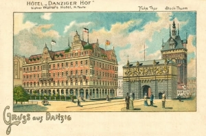 Gdańsk Danzig Hotel -Reprodukcja 13494