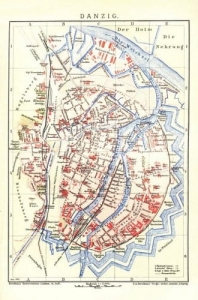 Gdańsk mapka - Reprodukcja 13527