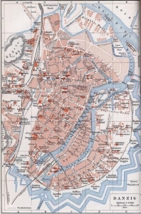 Gdańsk mapka - Reprodukcja 13529