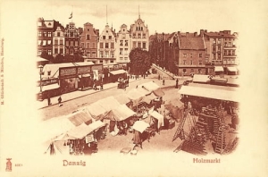 Gdańsk Holzomarkt -Reprodukcja 13792
