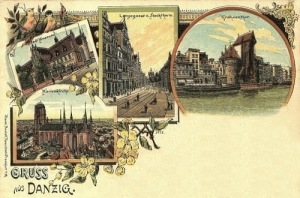 Gdańsk Litografia -Reprodukcja 13825
