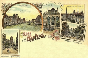 Gdańsk Litografia -Reprodukcja 13826