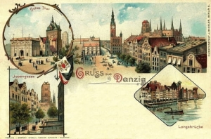 Gdańsk Litografia -Reprodukcja 13827