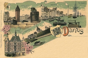 Gdańsk Litografia -Reprodukcja 13828