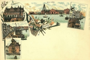 Gdańsk Litografia -Reprodukcja 13829