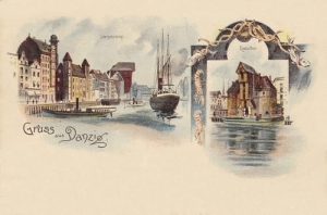 Gdańsk Litografia -Reprodukcja 13832
