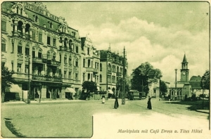 Gdańsk Rynek, kawiarnia - Reprodukcja 16429