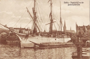 Szczecin Most Dworcowy - Reprodukcja 16655