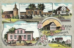 Szembruk Dworzec widoki - Reprodukcja 17501