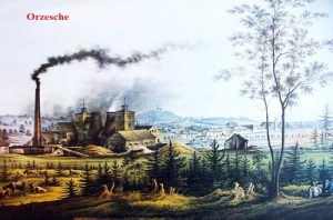 Orzesze Huta szkła  - Reprodukcja 17902